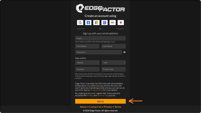 account info