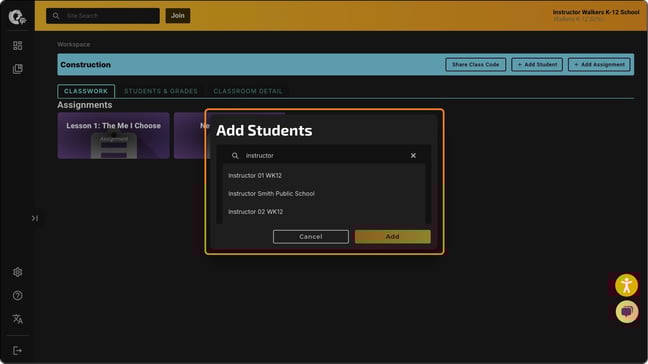 add educator  backup p2