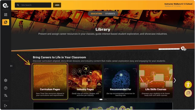 curriculum pages
