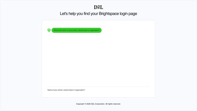 d2l brightspace school search