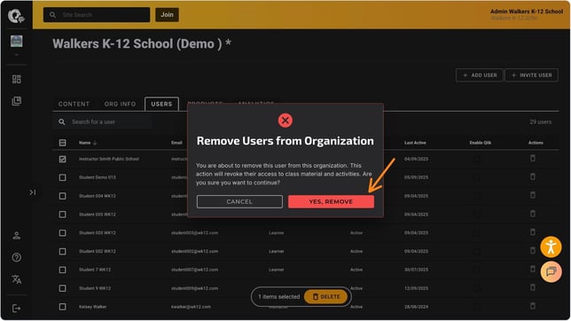 delete remove users p4