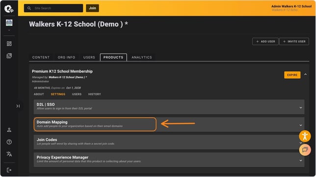 domain mapping setting-1