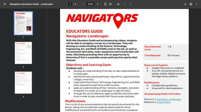 educator guides