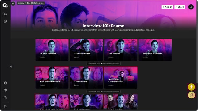 interview 101 course