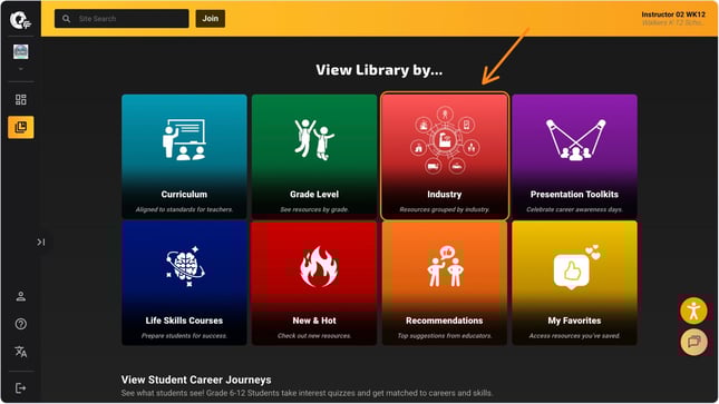 library industry pages