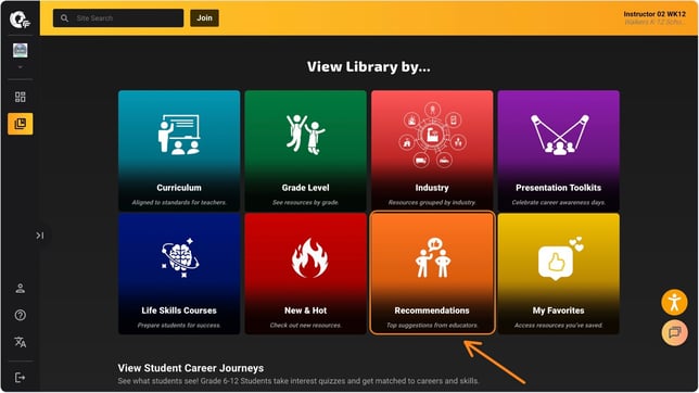 library recommended for page