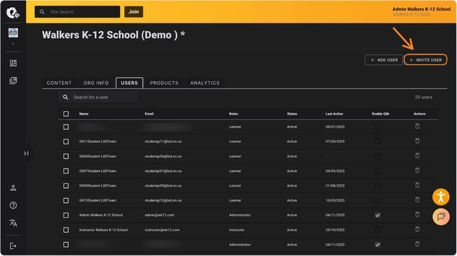 my org - add new user
