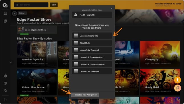 select assignment