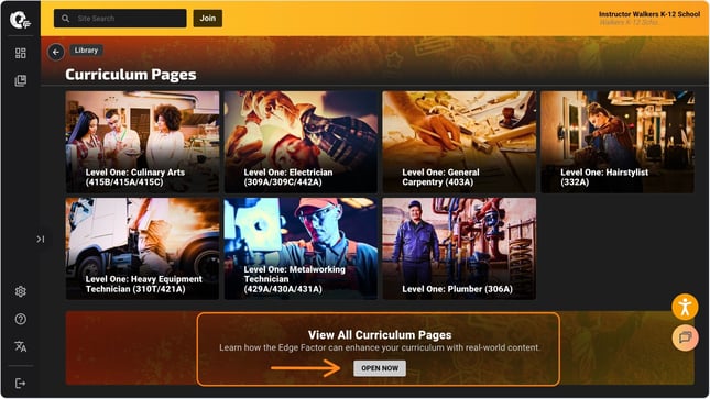 view all curriculum pages